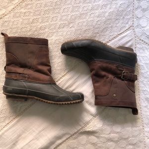 Lucky Brand Brown/Black Duck Boots